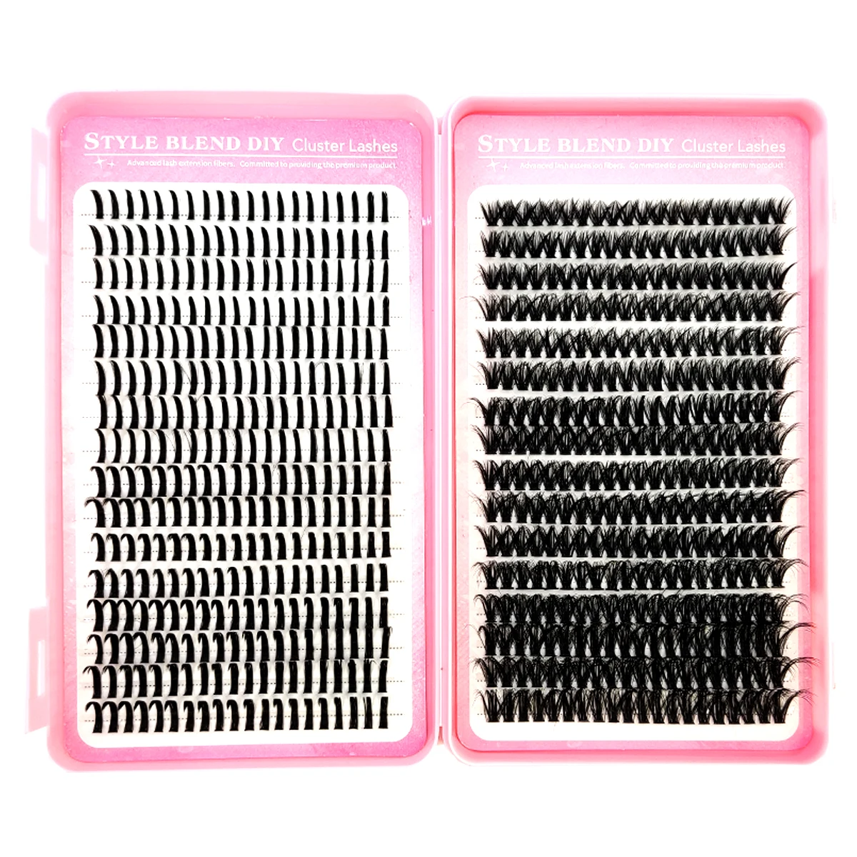 80D Cluster Eyelash Extensions with Lash Spikes Lash Clusters Wispy Eyelashes Clusters Fluffier Individual Lashes Clusters