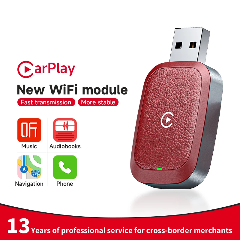 

New Smart Wireless Carplay Box 5.0GHz Transmission Rate USB Car Wireless Carplay Auto Connection