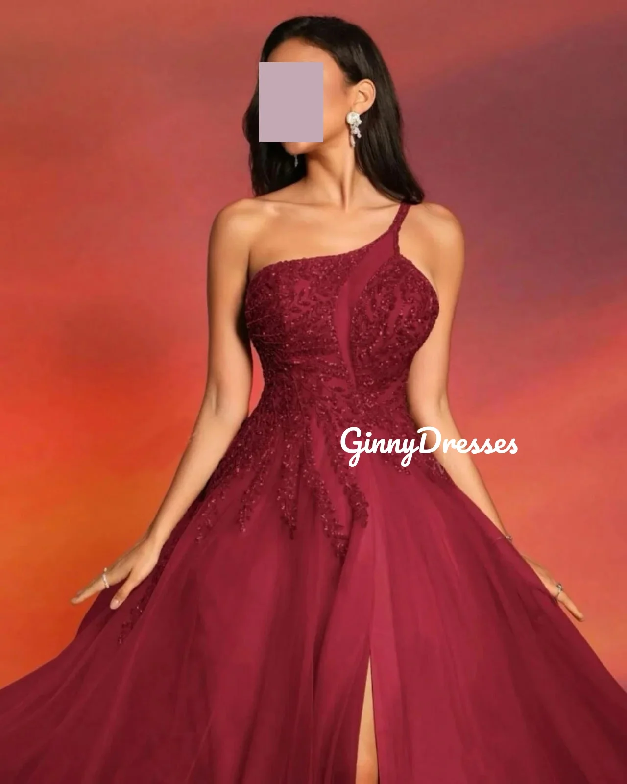 Personalizar vestidos de baile a linha de um ombro até o chão vestidos de noite de luxo beadings zíper até sem mangas vestidos de fiesta