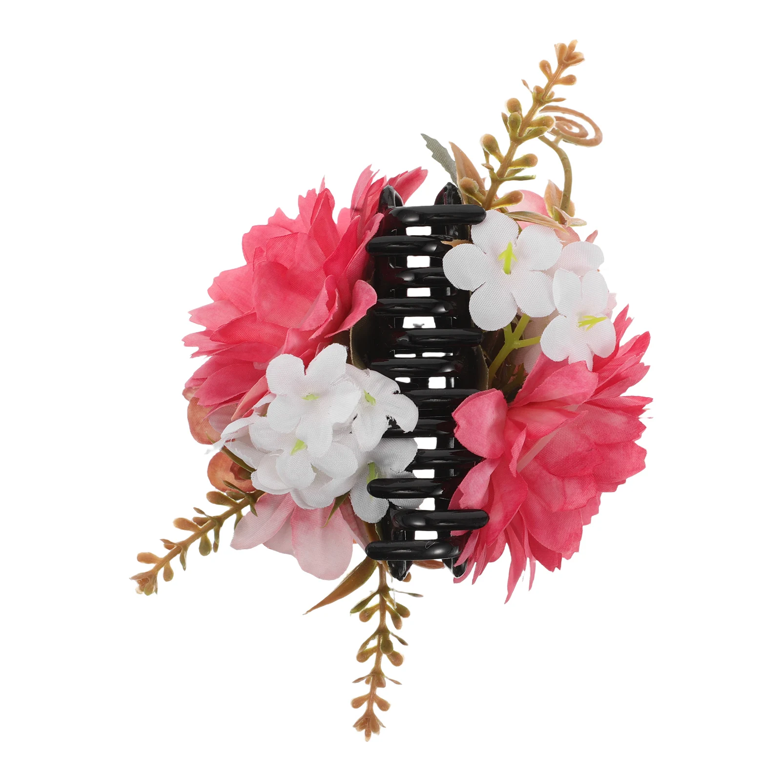 

3PCS Floral Hair Claws 3D Faux Flower Claw Clips Women Back Hair Accessories Valentine Elegant Flower for Occasions