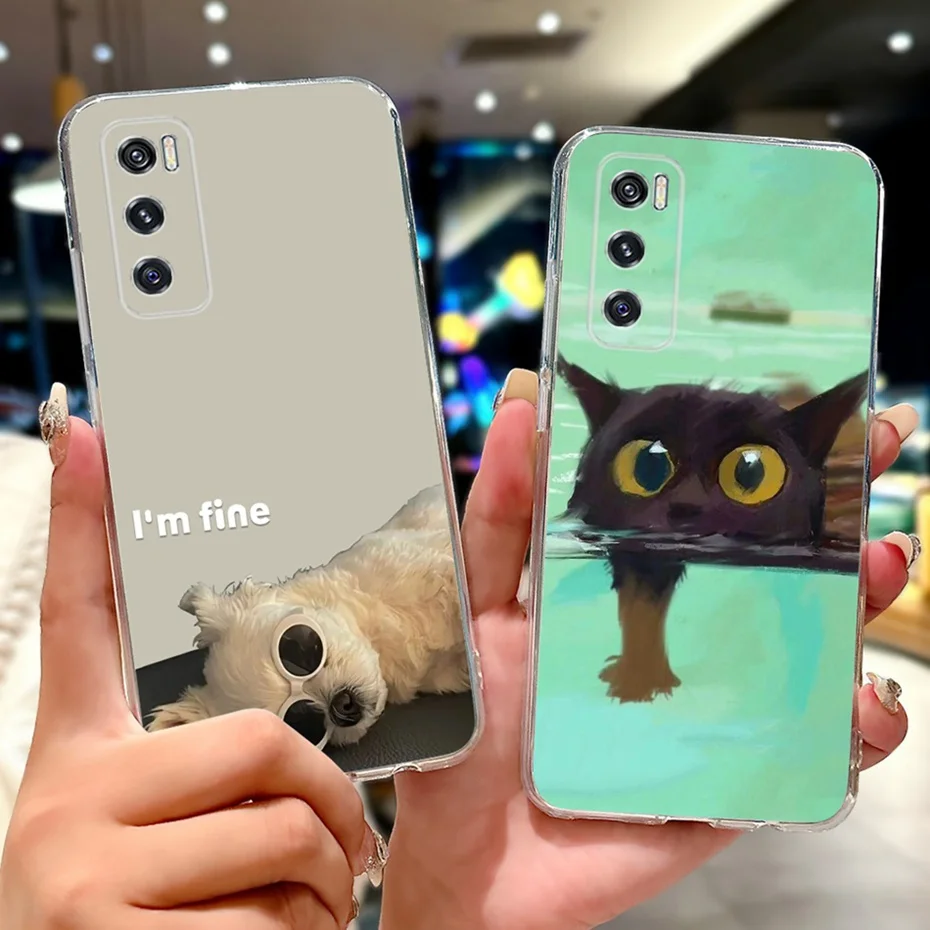 Cute Cartoon Case For Vivo V20 SE V20 Soft Silicone TPU Back Cover For Vivo V20 V20SE V2022 V2023 V2024 V2025 Phone Cases