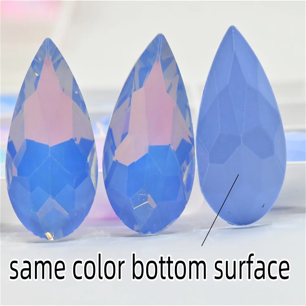 Jelly mocha rhinestones teardrop crystal stones to make crafts jewels Decoration Diamonds for needlework 20x30mm 10x14mm