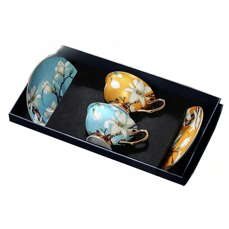 

Coffee cup, high-end exquisite high-end afternoon tea set, bone china matching cup gift