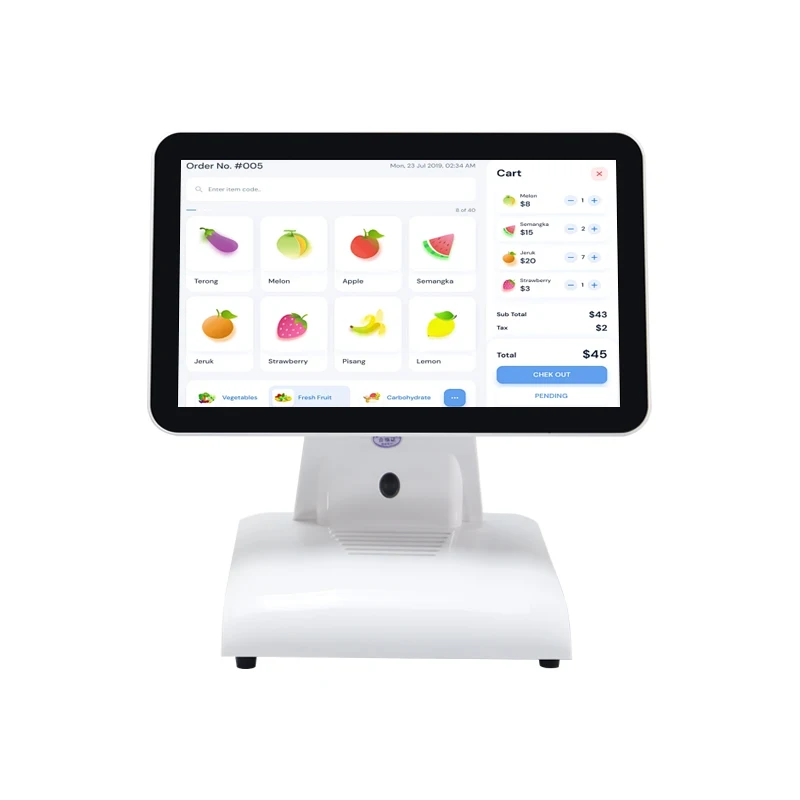 2026 All in One Pos 15.6 Inch 1920*1080 True Flat Touch Screen Pos System  Cash Register Hine All in One Retail Pos Terminal