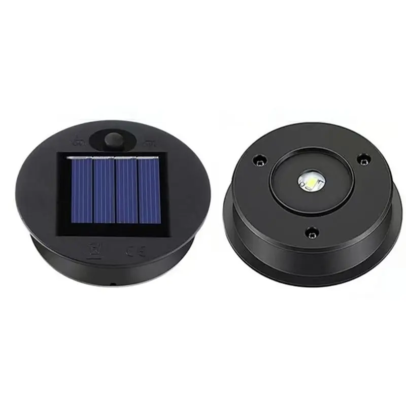 Solar Lights Replacement Top 4 Pack Outdoor Replacement Solar Light Parts, LED Solar Lantern Light Lids