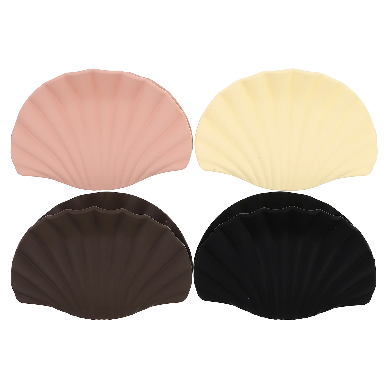 

4 шт., зажимы в виде ракушек для женщин, большие зажимы для когтей, аксессуары для волос русалки, дизайн акулы, прочный пластик, инструменты для укладки волос, пляж