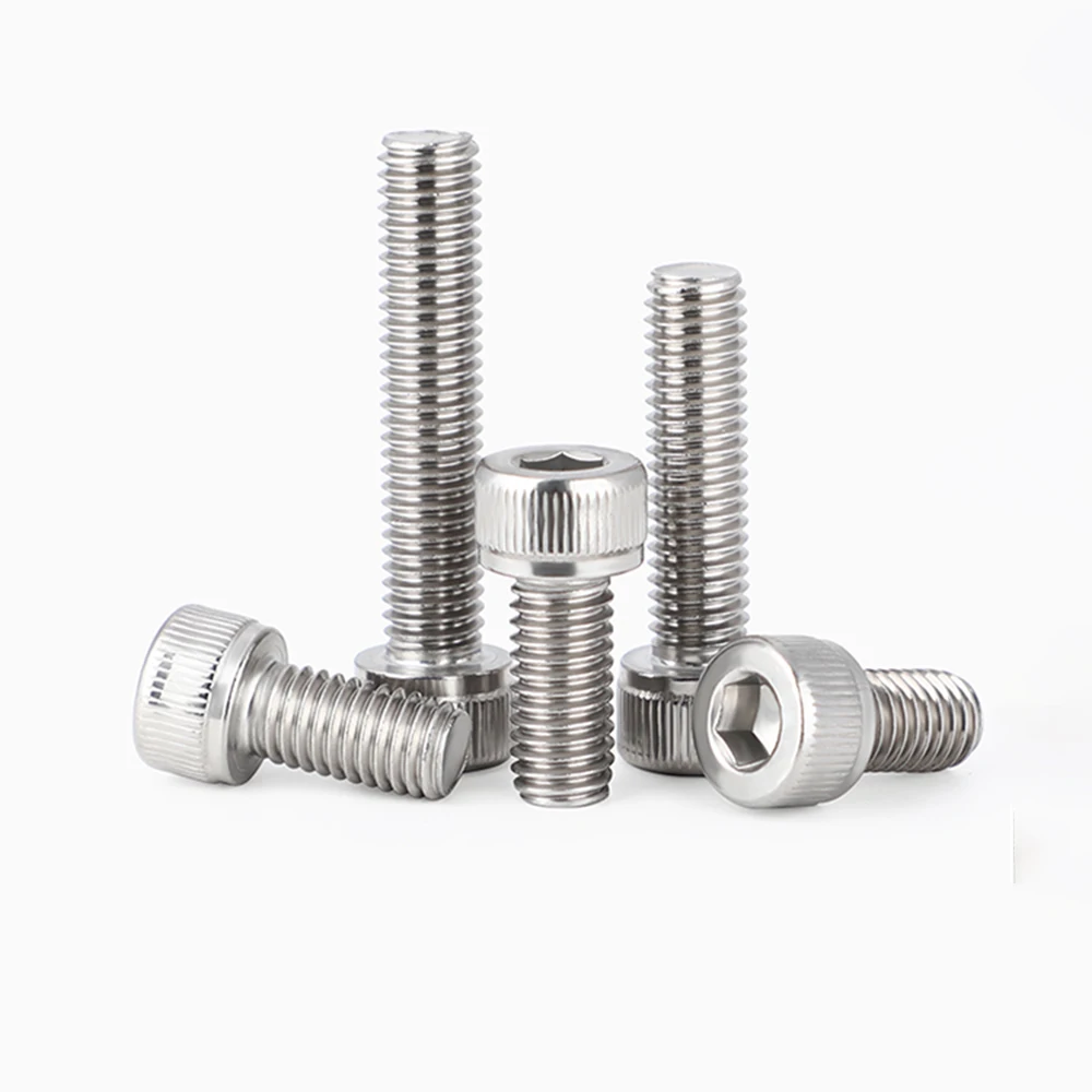 DIN912 A4-70 316 Stainless Steel Hexagon Socket Head Cap Screws Hex Cylindrical head Bolts 2pcs M8 M10 M14 12/20/25/30/35/200mm