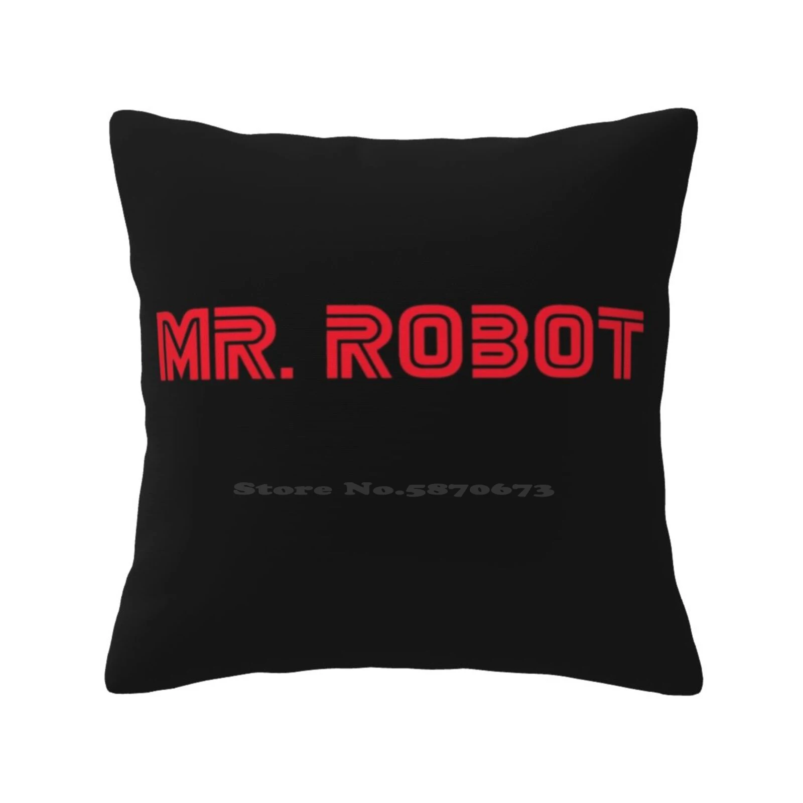 Mr Robot Fashion Sofa Throw Pillow Cover Pillowcase Mr Robot Tv Series Famous Pop Hacker Fsociety Cool New Trend Dark Black Red