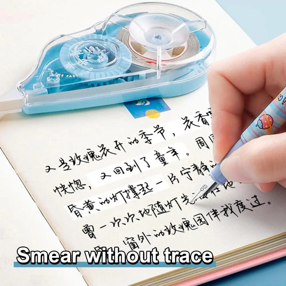 영구 접착 테이프 컴팩트 테이프 그루브, 교정 테이프 롤러 세트, 부드러운 접착 그루브, 학교용 컴팩트 디자인, 6 개