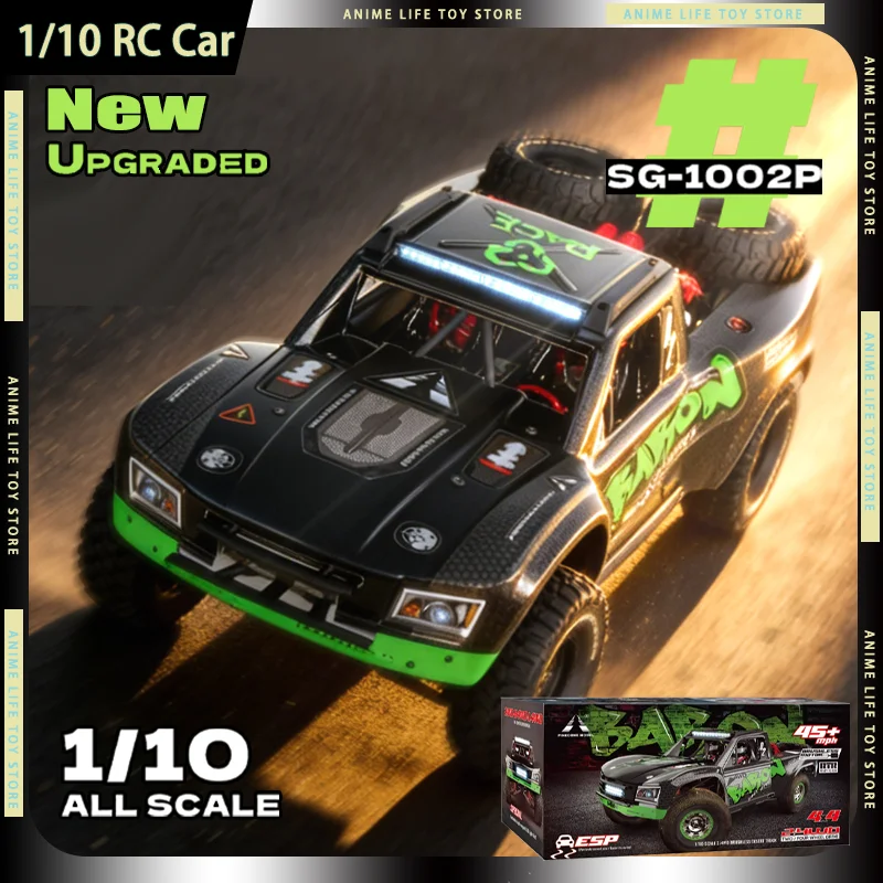 

Радиоуправляемая модель внедорожника Pinecone SG 1002P 1/10, обновленная, 2.4G, бесщеточная, 4WD, с дифференциалом, для бездорожья, подарок