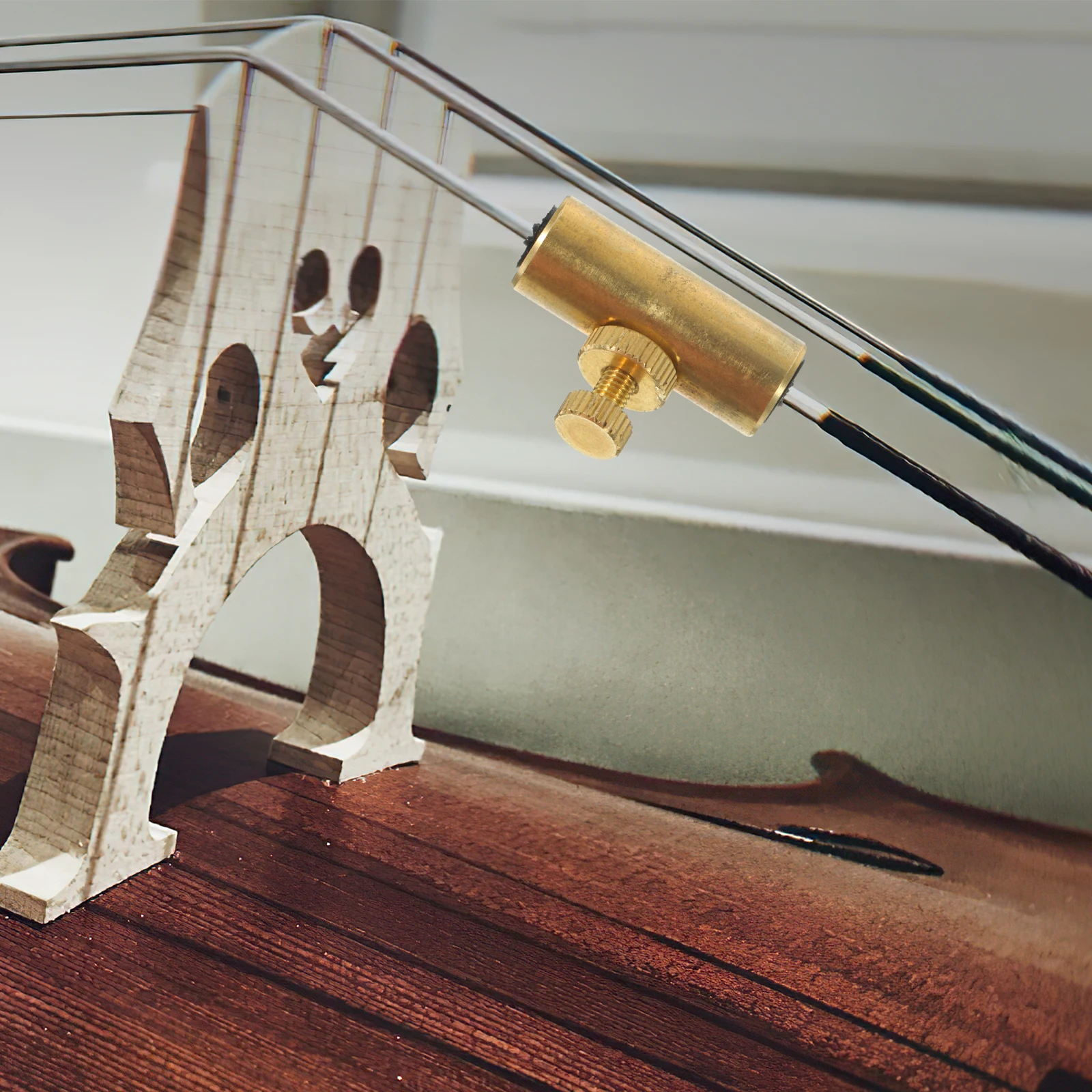 

Violin Wolf Tone Metal Mute Suppressor Easy Install Violin Accessories Noise Reduction Wolf Tone Gone