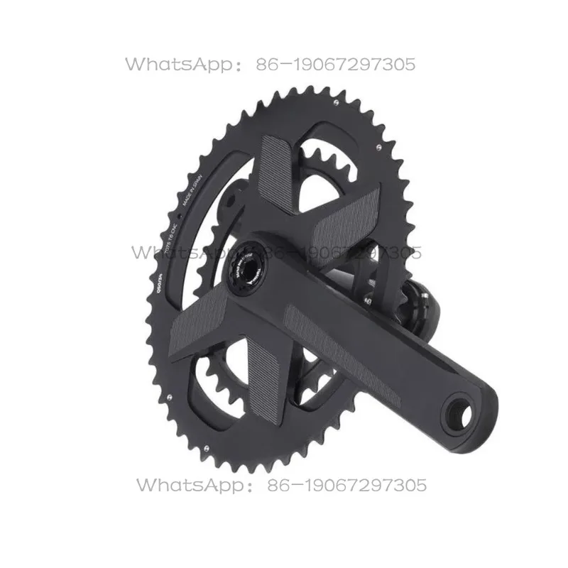 Xujun1105641611 Store  CARBON Bicycle Carbon Fiber Crank Tooth Plate Shaft Integrated Disc Can Be Installed Power Meter