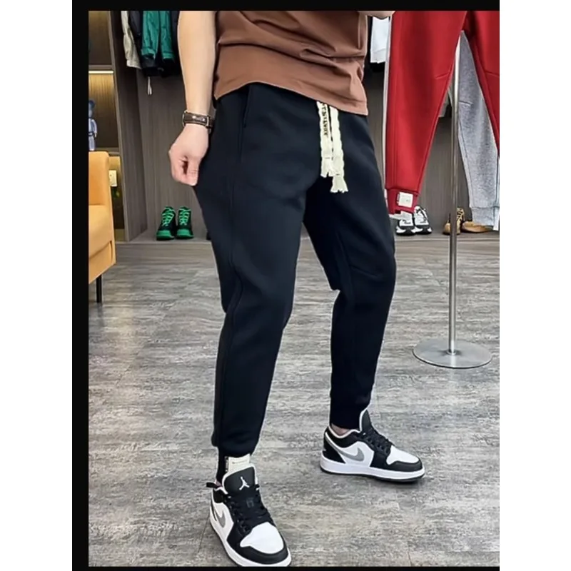 سراويل غير رسمية لربيع وخريف للرجال سراويل ضيقة ملونة فضفاضة رياضية عصرية #3