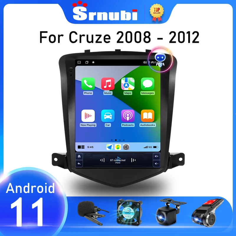 

Srnubi 2 Din Android 11 для Chevrolet Cruze 2008 2009 2010 2011 2012 Автомобильный стерео радио мультимедийный видеоплеер GPS DVD головное устройство