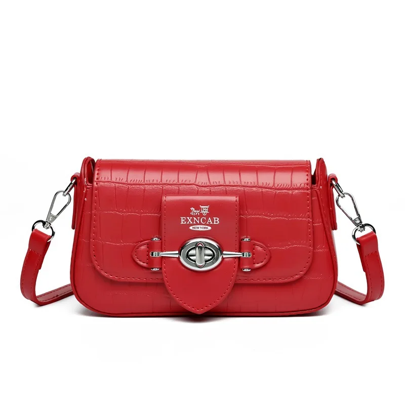 2025 حقيبة كروس جلدية نباتية للنساء نسيج حصاة محفظة مربعة صغيرة حزام قابل للتعديل حقيبة كتف متعددة الاتجاهات