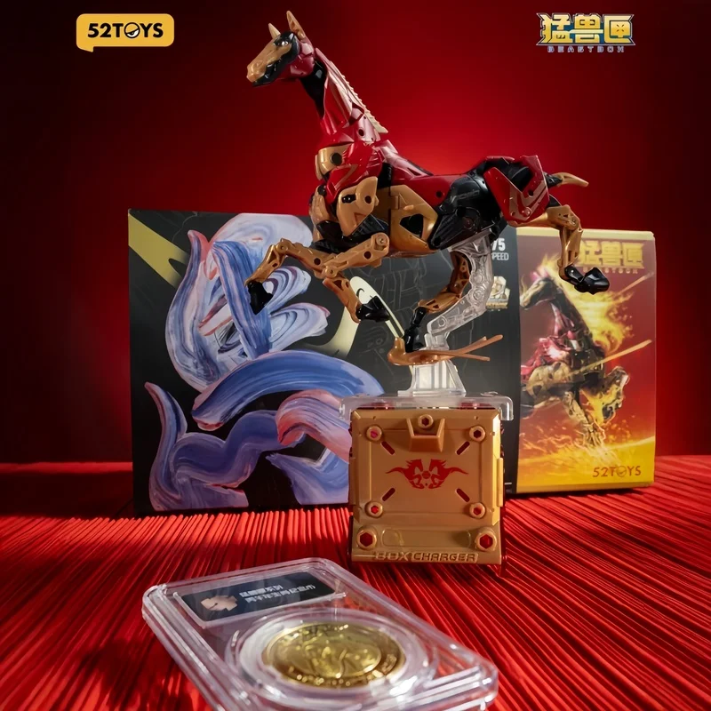

52TOYS Оригинальная серия Speedy Beast Box: Bingu, Год Лошади, Новогодний подарочный набор, игрушки-трансформеры, модели, подарки