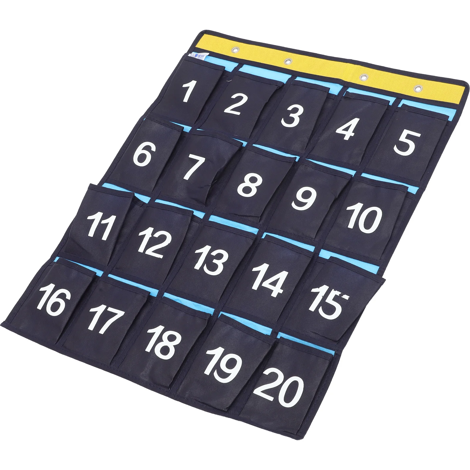 20 جيوب حامل هاتف مرقمة حقيبة تنظيم معلقة للهواتف المحمولة الآلات الحاسبة غير المنسوجة النسيج جدار الباب كيس التخزين #3