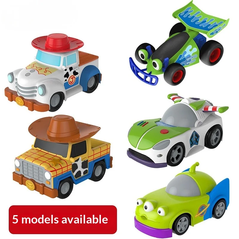 Brinquedo quente história inercial pull-back carro brinquedos buzz lightyear woody jessie rex alienígena-roda livre modelo veículos presentes tema dos desenhos animados