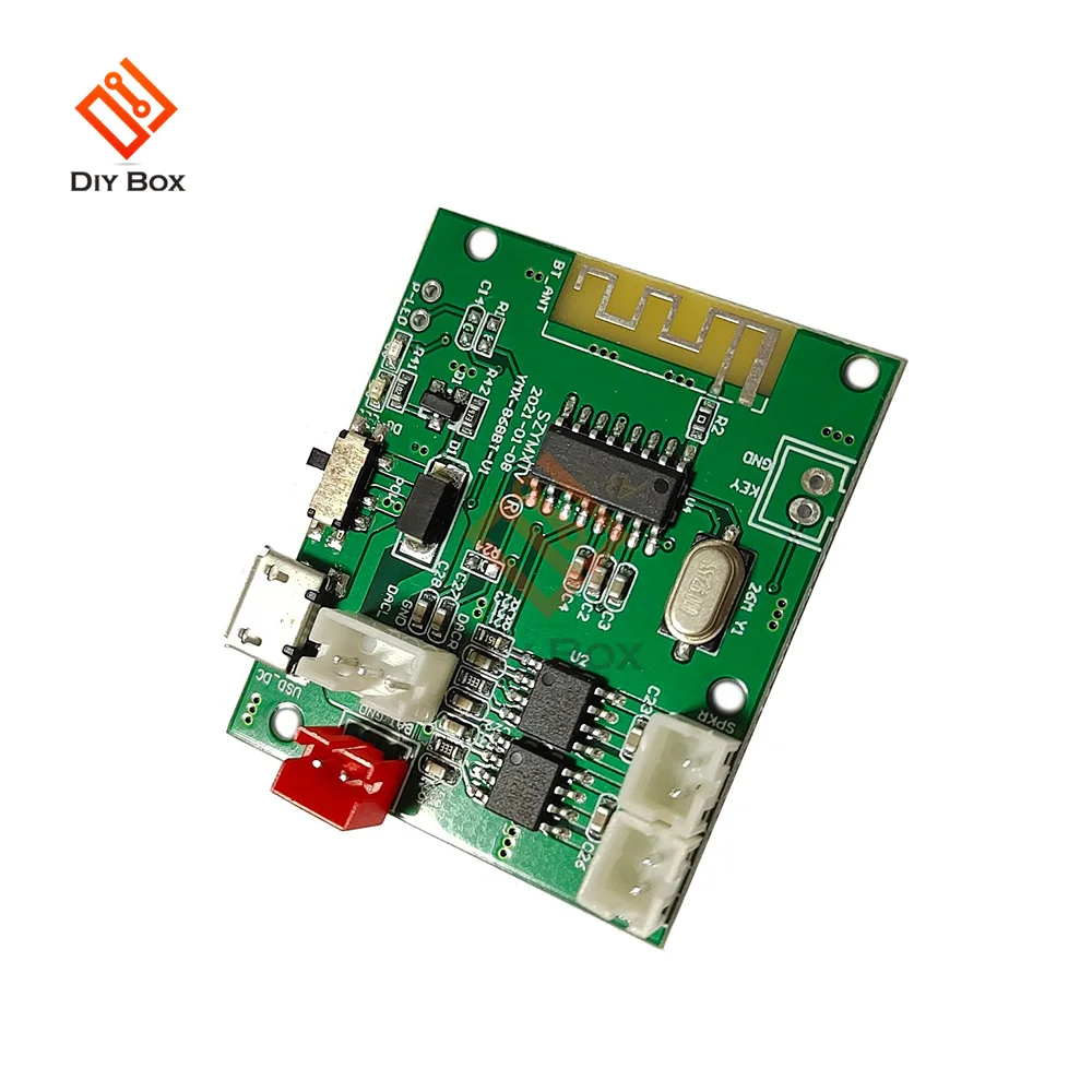 Mini 5.0 Bluetooth Stereo 5V 5W*2 Rechargeable Audio Amplifier Bt10w Loudspeakers PCBA Module