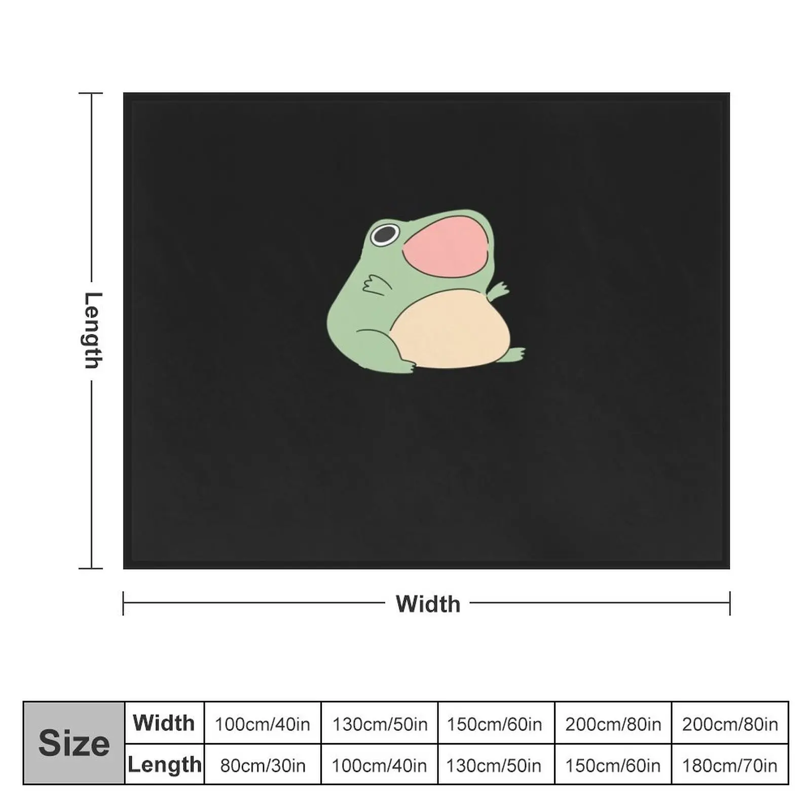 Screaming froggy Throw Blanket anime Winter beds For Baby Blankets