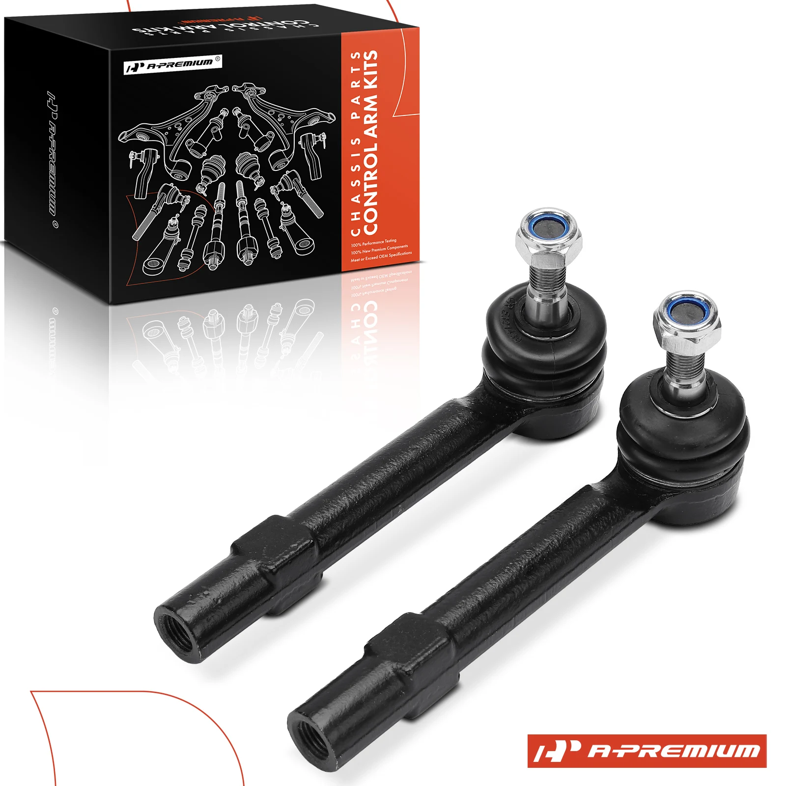 A-Premium 2x Front Left & Right Outer Tie Rod End for Mazda MX-5 Miata 2006-2015