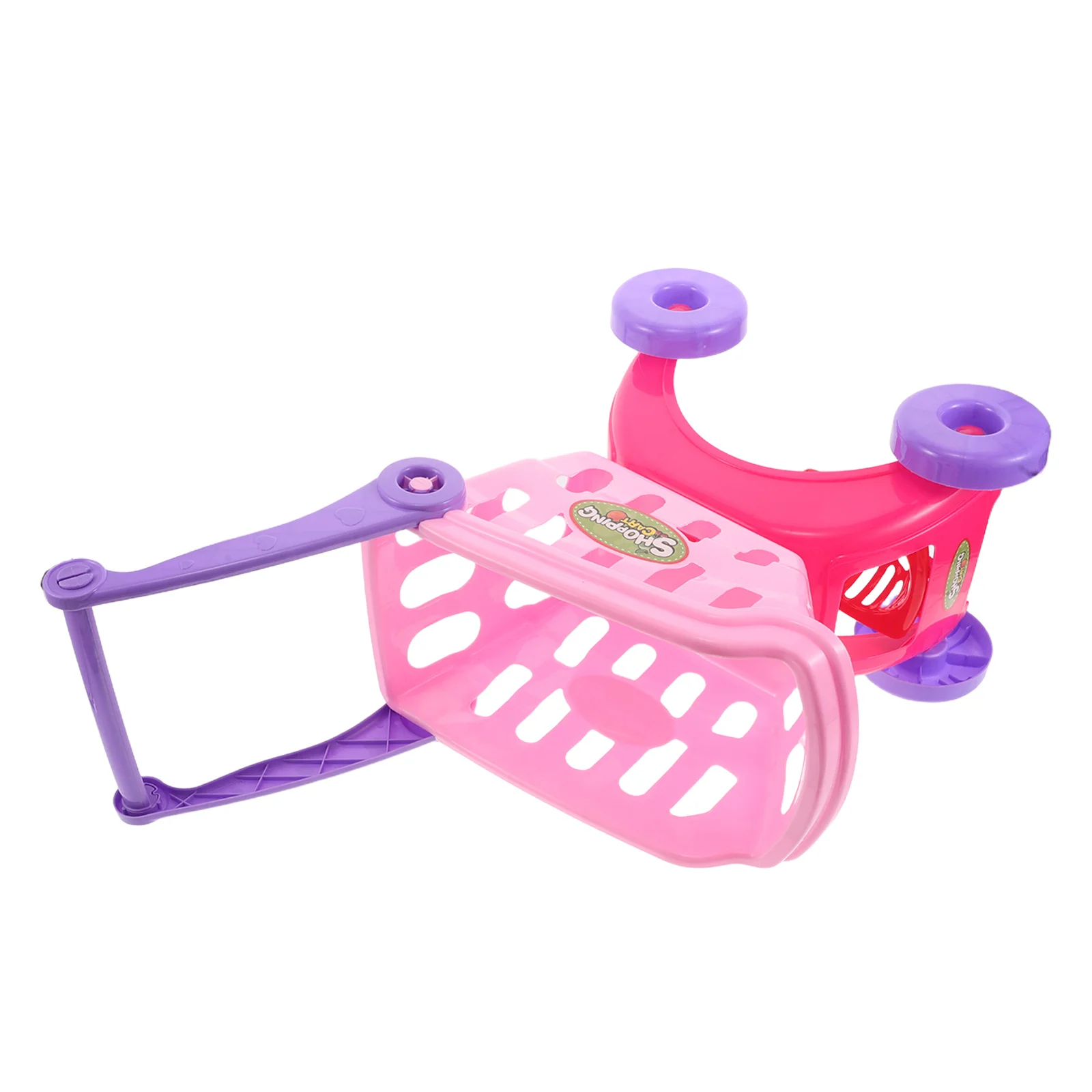 Boodschappen Speelset voor kinderen Mini-winkelwagentje Realistische supermarkttrolley voor peuters Doe alsof rollenspel voor kinderen