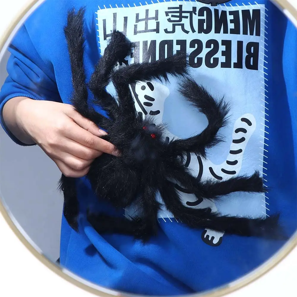 

Super big Spooky Decor Halloween Party Decoration Black Spider Horror Giant Spider Artificial Spider Haunted House Decor