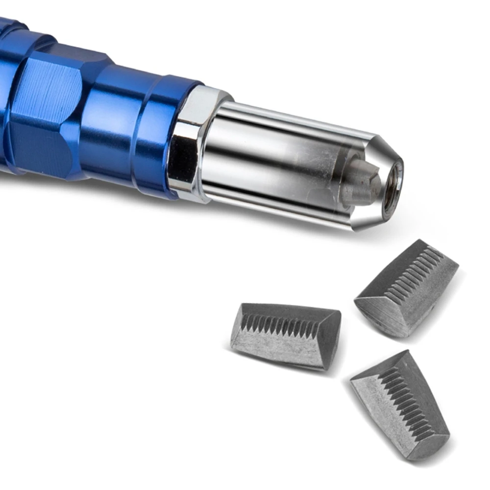 Pistola per rivetti elettrica Tirare la testa del convertitore per rivettatura del nucleo Tirando l'adattatore per la testa di conversione della pistola per rivetti con 200 rivetti Accessori per utensili
