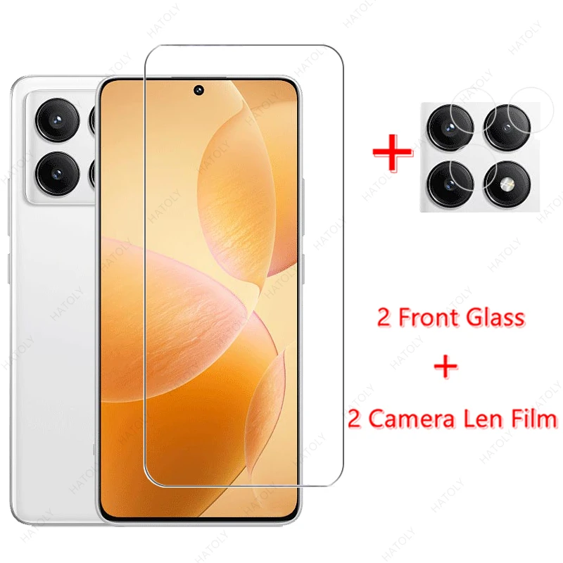 Glass for Xiaomi Poco X6 Pro Tempered Glass for Xiaomi Poco X6 Pro Glass Film Screen Protector Camera Film for Poco X6 X5 F5 Pro