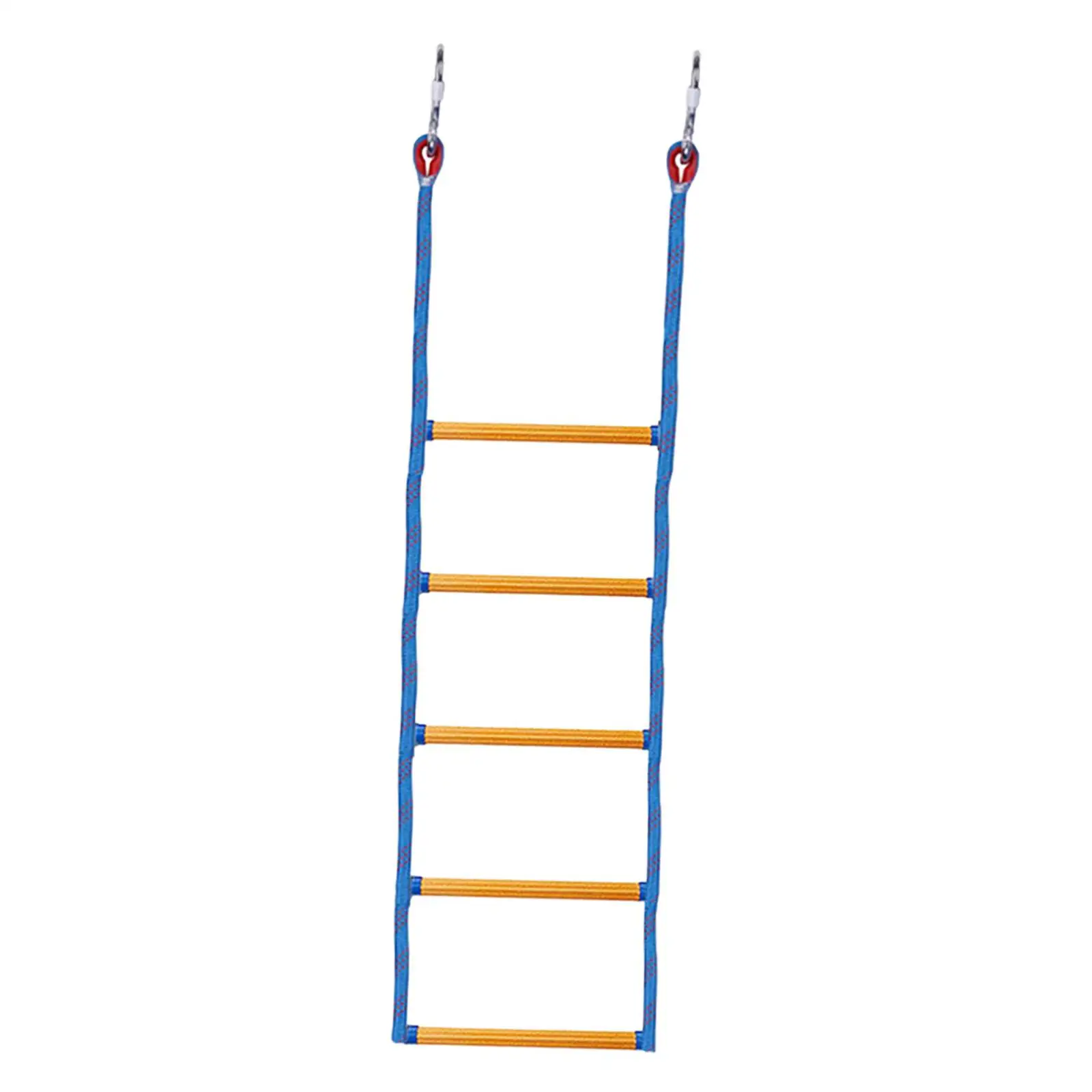 5 Steps Boat Rope Ladder Durable Portable Practical Climbing Rope Ladder for Dinghy Yacht Motorboat Fishing Boats Sailboat