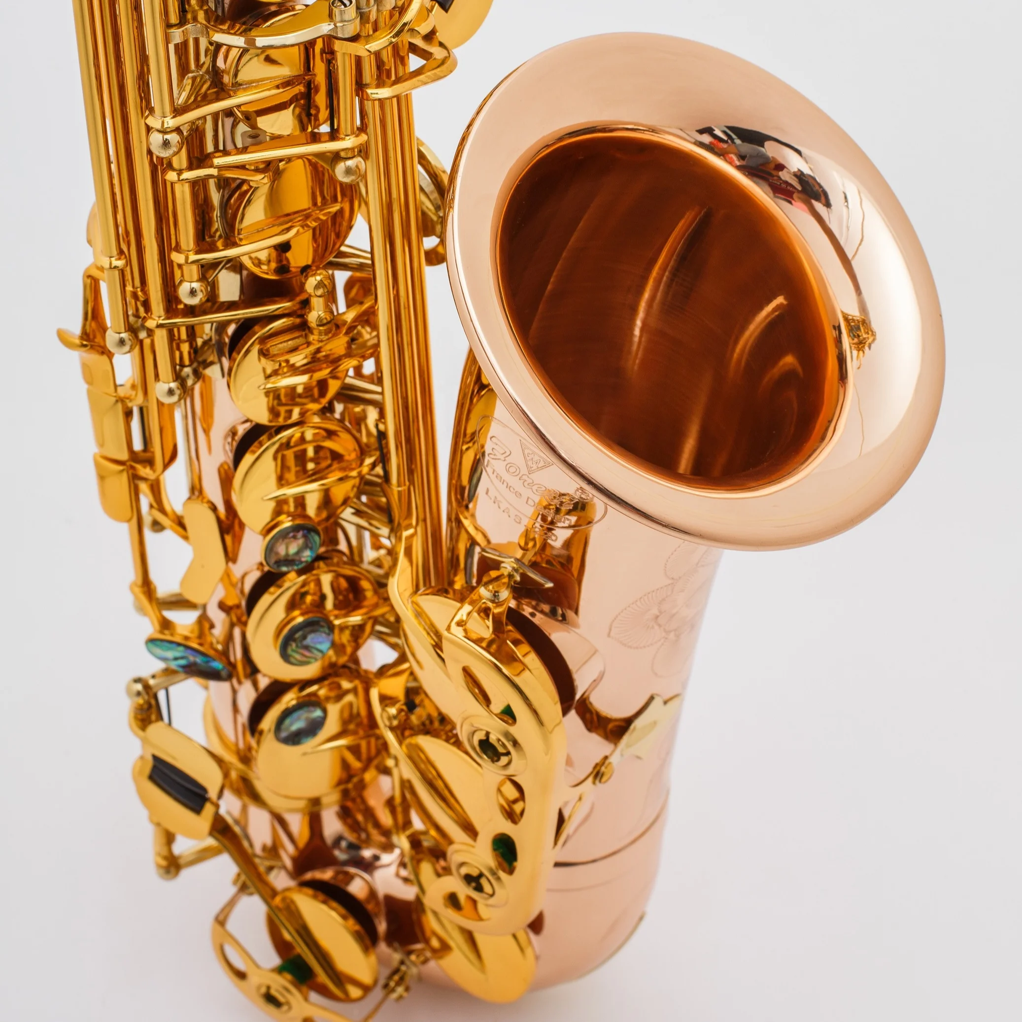 

Phosphor copper Alto Saxophone gold lacquer handmade