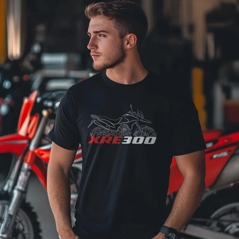 

New XRE300 2009-2024 Motorcycle Graphic T-Shirt 100% Cotton O-Neck Short Sleeve Summer Casual Mens T-shirt S-3XL