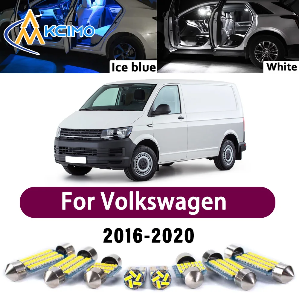

Super Bright LED Interior Lamp Kit For Volkswagen Transporter Multivan Caravelle 2016-2020 Error Free Canbus Mirror Light Bulbs