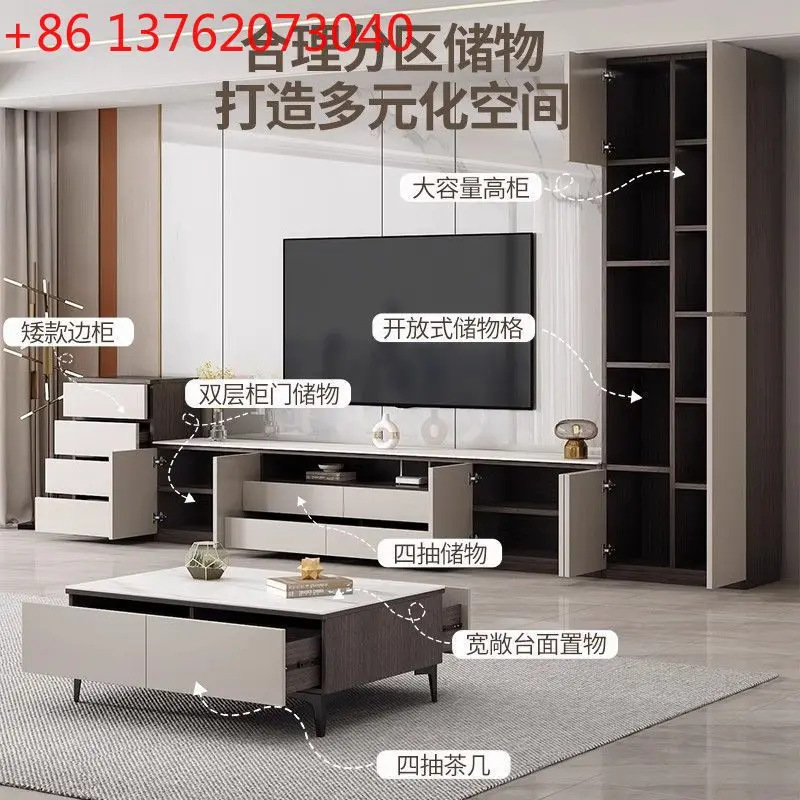 

Slate floor TV cabinet Locker integrated side cabinet Small household