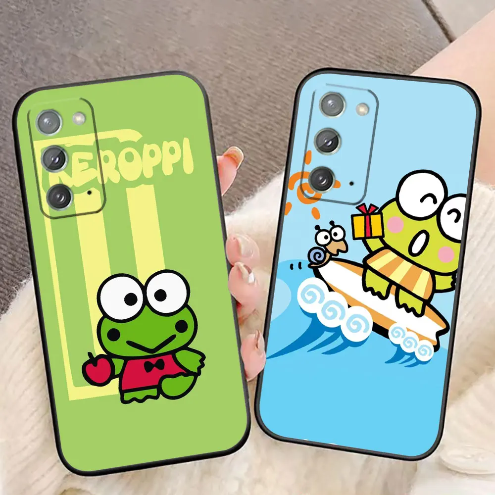 Big Eyed Frog Keroppi Phone Case For Samsung NOTE 8 9 10 20 Ultra Lite A02 A02S A03 A03S A04 A04E A05S A8 A9 A10 A10E A10S Case