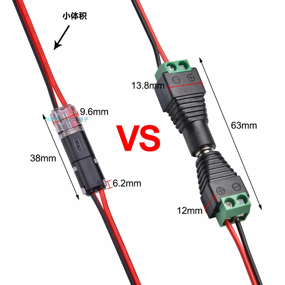 10/20/30/50 Pcs 2pin Pluggable Wire Connector Quick Splice Electrical Cable Crimp Terminals For Wires Wiring Car Connectors