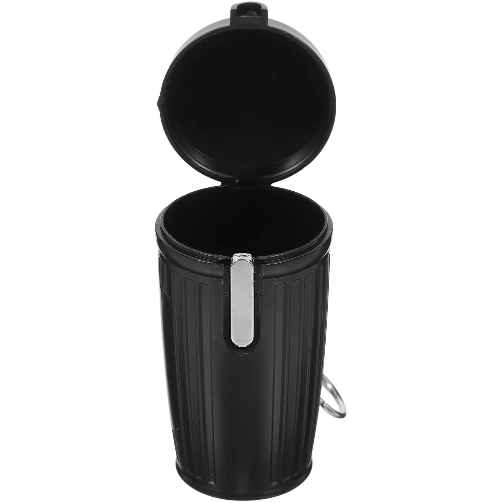 

Portable Ashtray Mini Can Black Smoke Catcher Travel Pocket Cigarette Butt Holder Sealed Lightweight Outdoor Creative Miniature