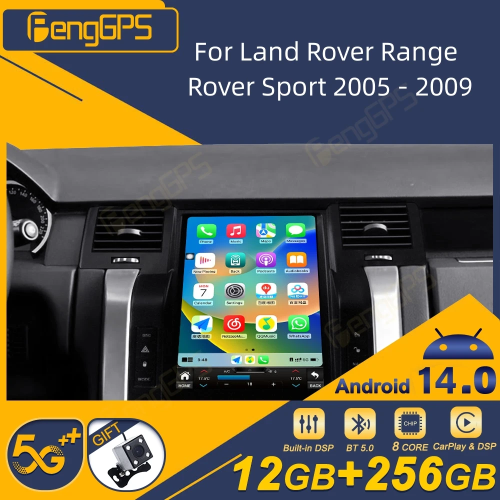 

For Land Rover Range Rover Sport 2005 - 2009 Android Car Radio Wireless Carplay Stereo Receiver Autoradio Multimedia Player GPS