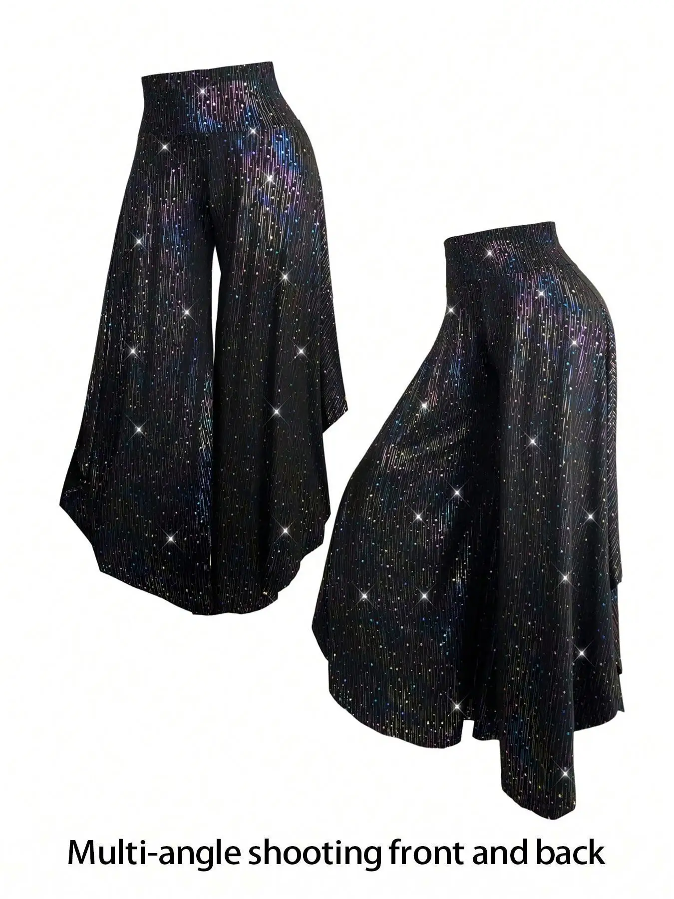 

【Большой размер】 Однотонные широкие брюки, повседневные удобные брюки для повседневного ношения, женские брюки на все сезоны