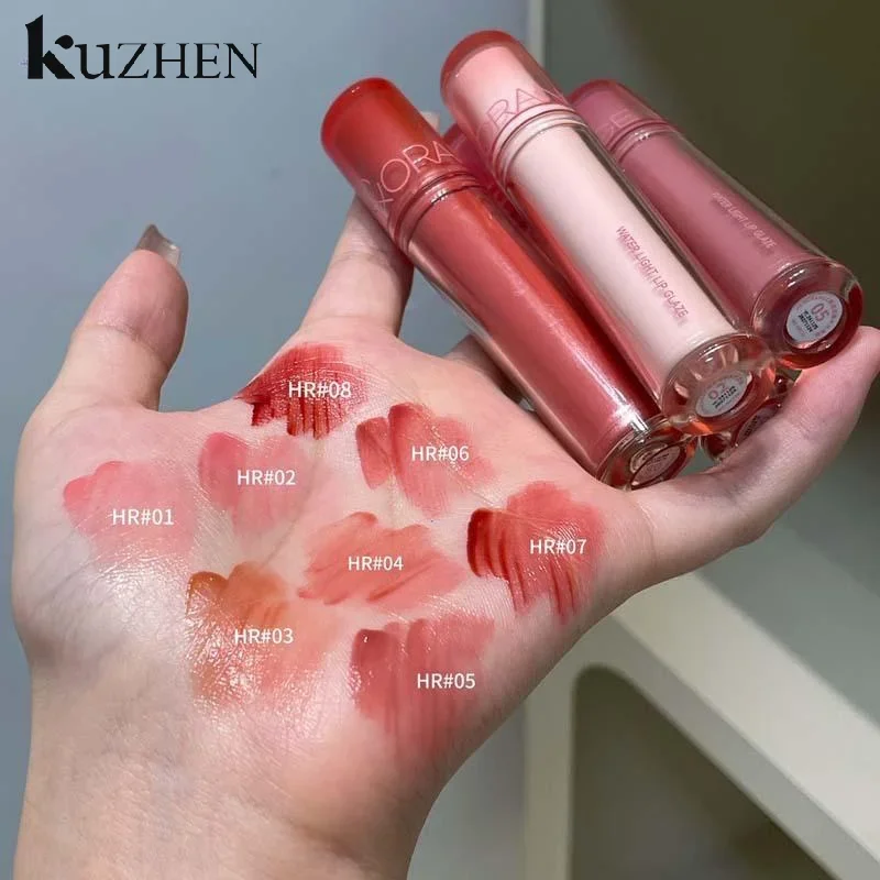 미러 크리스탈 립글로스 메이크업 워터 라이트 글라스 립글레이즈 플럼핑 방수 젤리 립 틴트 립스틱 모이스춰 라이징 뷰티 립