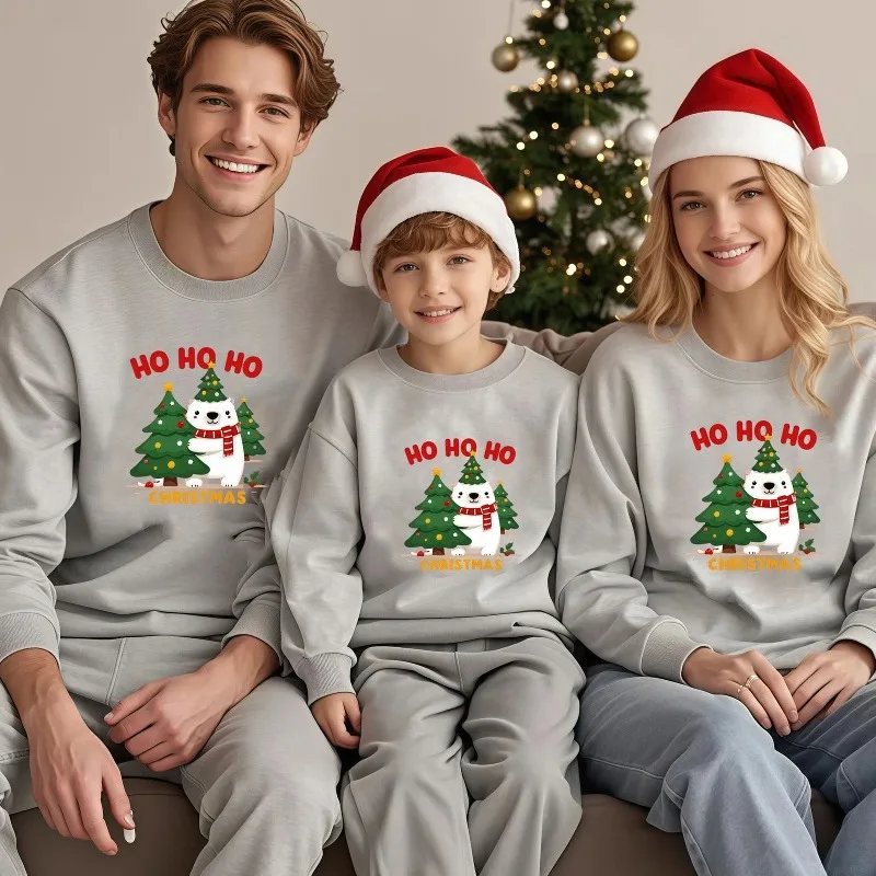 

Одинаковые рождественские свитшоты для всей семьи, одежда для мамы и дочки, хлопковые рождественские пижамы для родителей и детей для пары, взрослых и детей