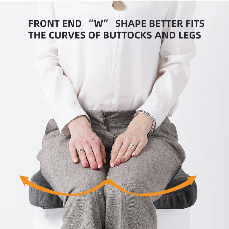 Comfortable Breathable Seat Cushion, U-Shaped Design Wave Sponge Massage Cushion Can Relieve Buttock Pressure/Coccyx Pain