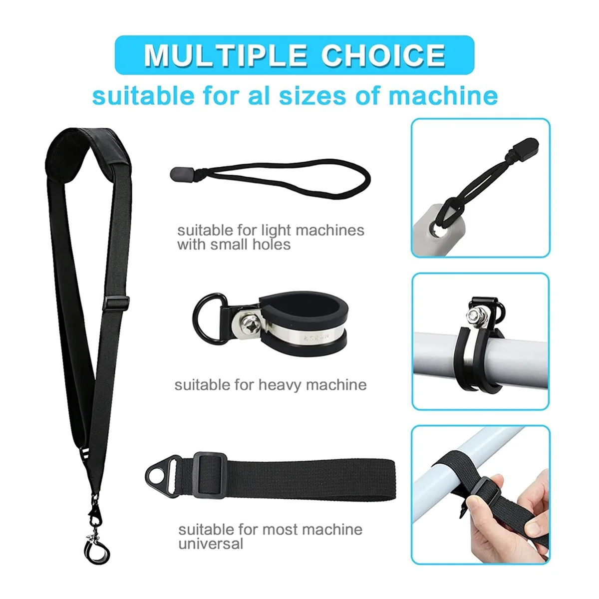 AB21-Trimmer Strap, Reliable Shoulder Strap, Weed Eater Strap That Can Ease Your Work, Compatible with Leaf