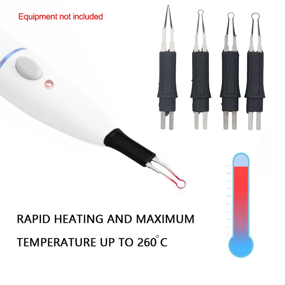 

4Pcs/Pack Dental Heated Gutta Cutter Tips for Gutta Percha Point Heating Cutter Tooth Gum Oral Hygiene Clinic Tools