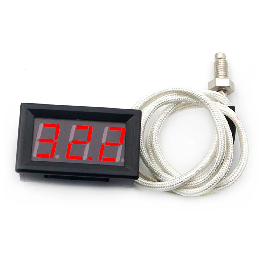 Industrial High Temperature K-Type M6 Thermocouple Thermometer 12V -30~800 Degree Digital Temperature Meter Tester XH-B310