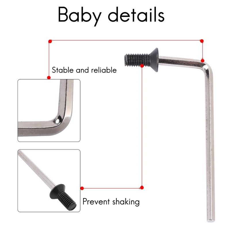 

4Pcs Scooter Handlebar Front Fork Tube Screws With Hexagon Handle Replacement Parts Kits For Xiaomi M365 Ninebot Es2 Accessories