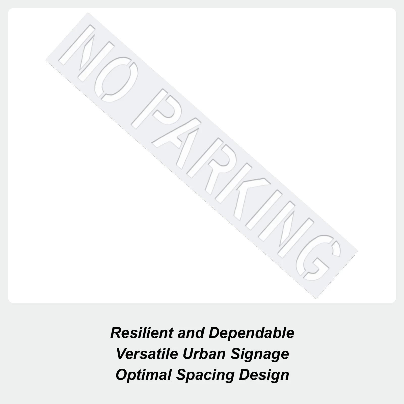 

Stencil For Parking Lot Legible Marking Template Silicone Parking Lot Paint Template For Pavement Asphalt Sidewalk Concrete Curb