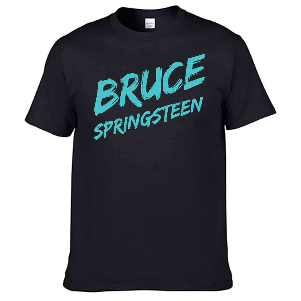 Bruce Springsteen T-shirt 100% Cotton Men Shirt Top Sales