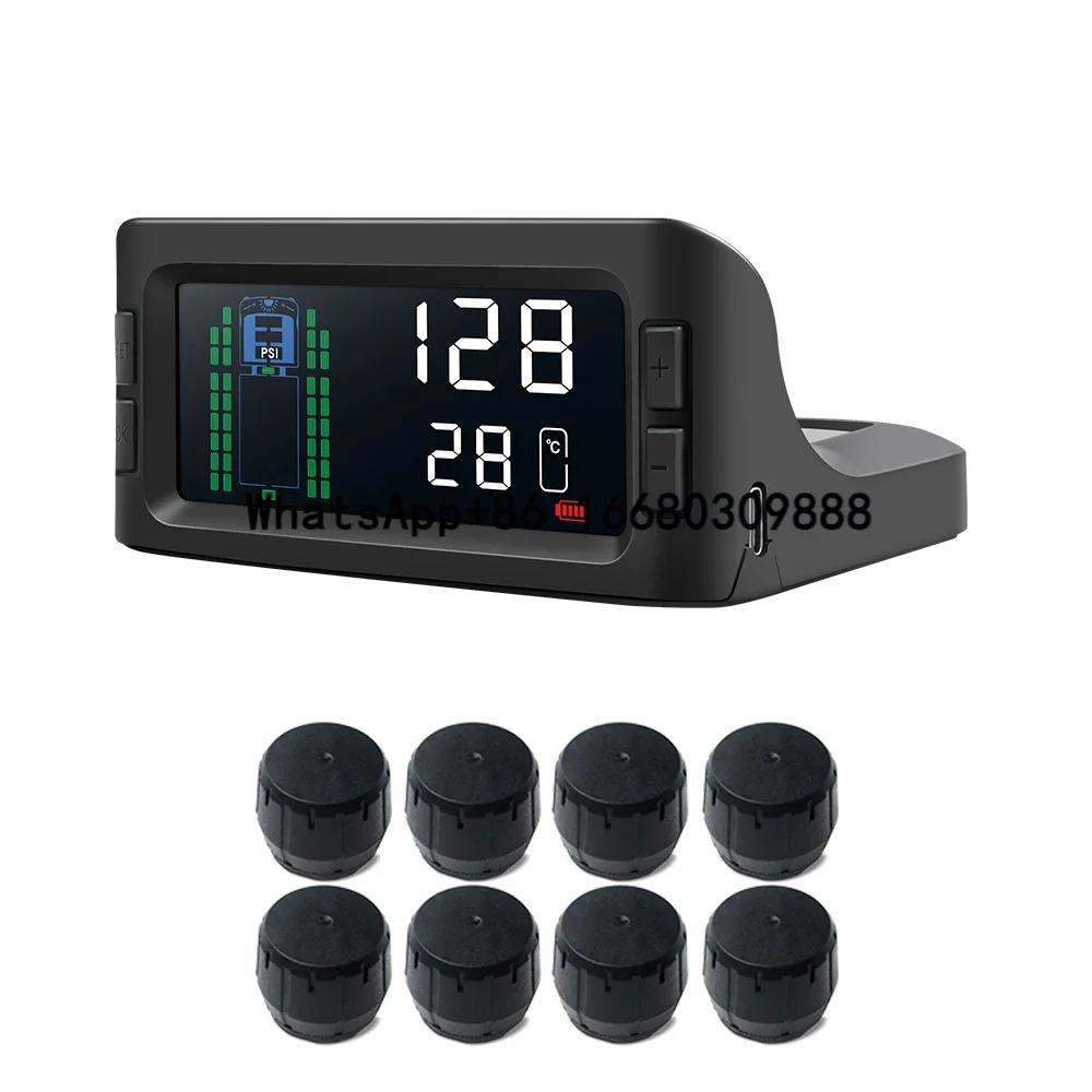 

Factory Hot-Selling Digital Tire Gauges 6 10 18 PSI Wheels External 14 Truck Tire Pressure Monitoring System Sensor Trucks s