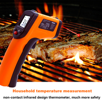 Laser Temperature Gun Infrared Thermometer Sensor Handheld Non-contact IR LCD Industrial Pyrometer Digital BBQ thermometer400 °C